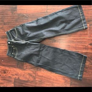 Topshop petite wide legged cropped jeans